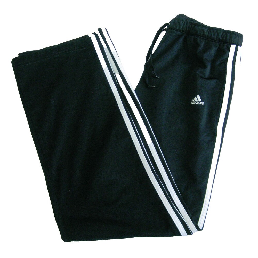 ADIDAS Men's (Size Medium) Black Athletic Track Pants 2 Pockets Sports Fitness